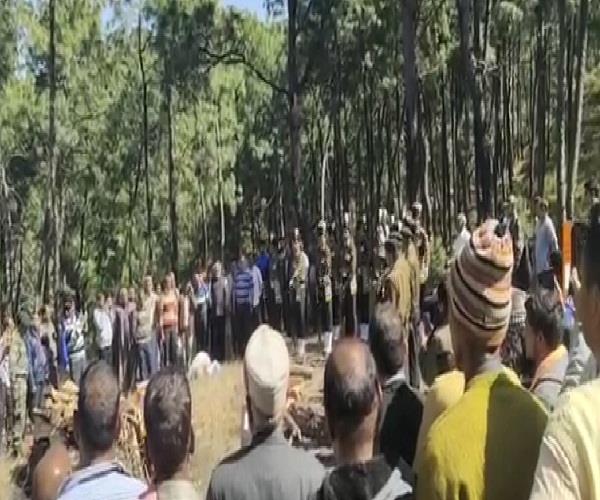 jawan injured in road accident
