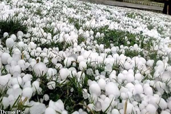 warning of heavy hailstrom in himachal for 2 days