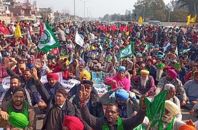 farmers jammed jalandhar