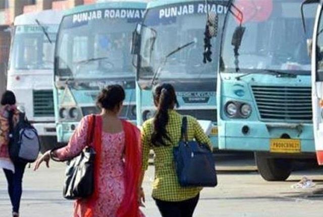 women travel in government buses