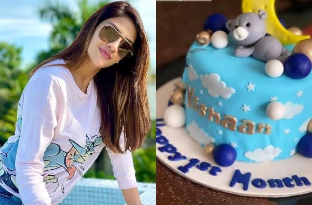 एक महीने का हुआ नुसरत जहां का बेटा ईशान, एक्ट्रेस ने यूं किया सेलिब्रेट nusrat jahan celebrates 1st month son yishaan bollywood Tadka