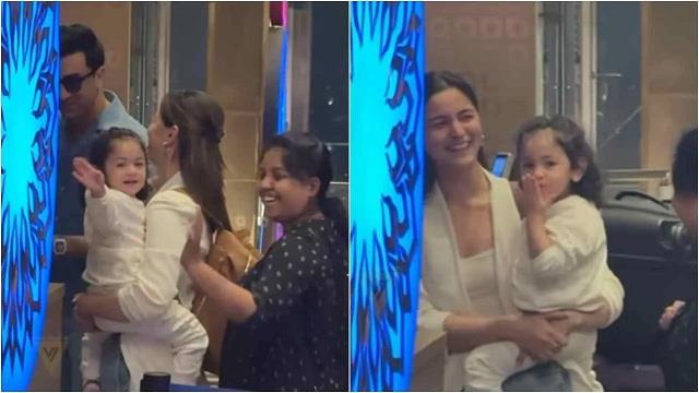 Raha Kapoor ने एयरपोर्ट पर पैप्स को दी फ्लाइंग किस, वायरल हो रही हैं तस्वीरें