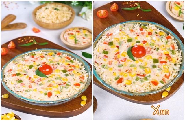 व्हाइट सॉस Rice कैसरोल