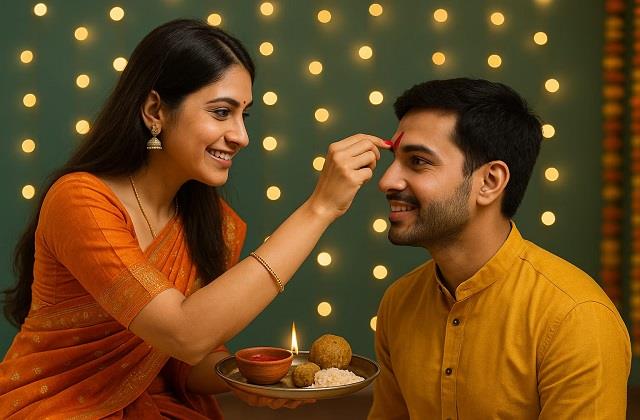 भाई दूज पर तिलक की सही दिशा: बढ़ेगा भाई-बहन का प्यार और घर में आएगी समृद्धि