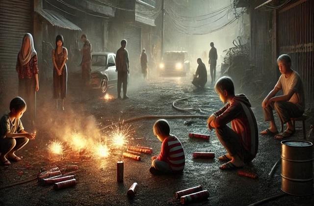 पटाखे को चबा रहा था 8 साल का बच्चा, ब्लास्ट होते ही टूटा जबड़ा और  होंठ हुए अलग, इलाज के दौरान मौत