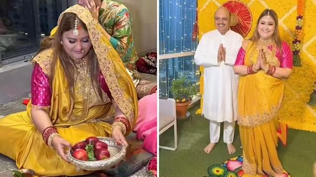 बिहार की बहू का रॉयल लुक! छठ पूजा पर सोने से लदी, साड़ी की शान ने सबको किया हैरान