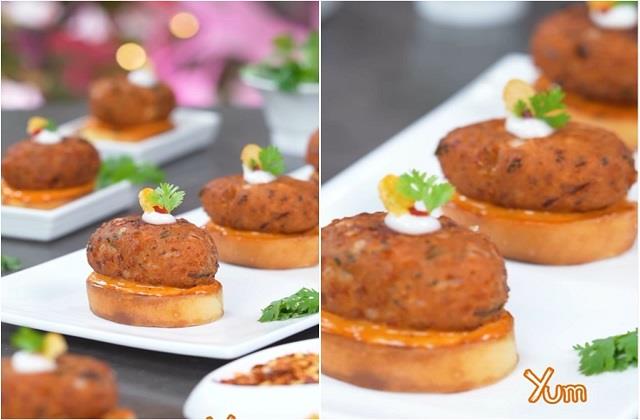 शेज़वान चीज़ फ्रिटर्स रेसिपी