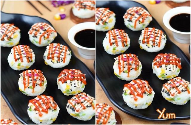 Veg सुशी बॉल्स