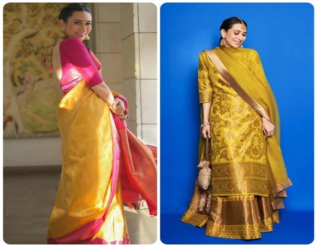 करवा चौथ स्पेशल: ट्रेडिशनल लुक में चाहिए क्लास और ग्रेस, तो करिश्मा कपूर से लें इंस्पिरेशन