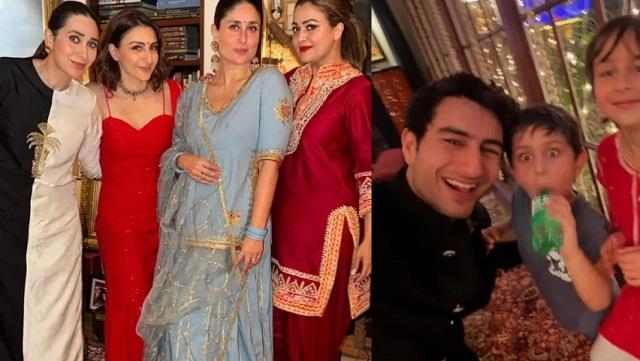 दिवाली पार्टी में इब्राहिम ने मचाई 'तबाही', एक्स हसबैंड के निधन के बाद मुस्कुराती दिखीं करिश्मा