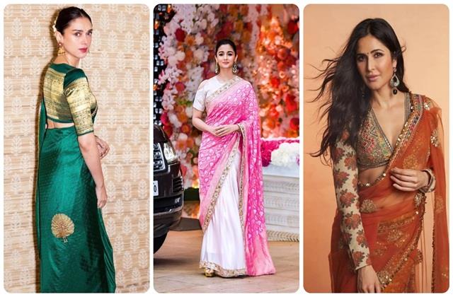 साड़ी की असली शान हैं ब्लाउज, करवा चौथ के लिए एक्ट्रेस के Blouse Design से लें आइडिया