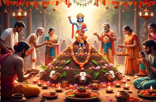 गोवर्धन पूजा के बाद गोबर का क्या करें? फेंकने की भूल न करें, जानिए धार्मिक कारण