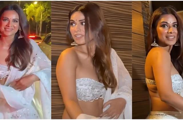 Diwali Party में Saree का Fashion लेकिन Blouse के नाम पर ये क्या पहन आई Nia-Ananya