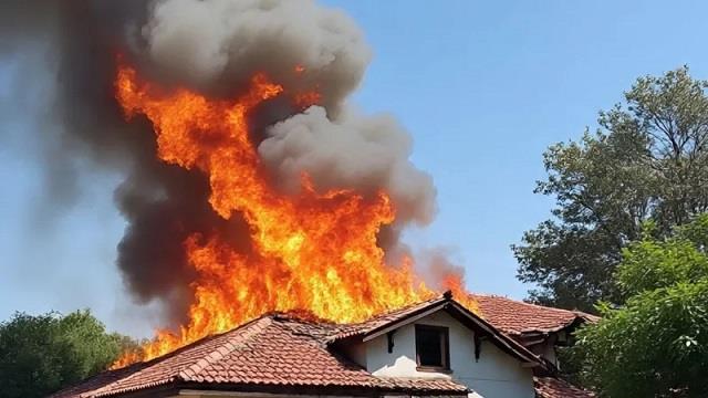 बेहद दर्दनाक हादसा: घर में लगी आग, एक ही परिवार के 4 लोगों की जलकर मौत