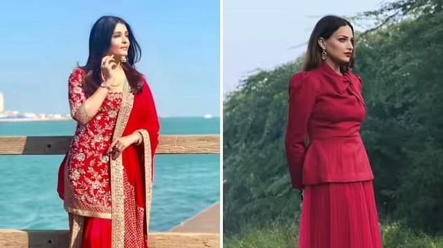 पंजाब की ‘ऐश्वर्या राय’ ने दिखाया जलवा, लाल ड्रेस और ग्लैमर में हिमांशी बनी फुल स्टाइलिश