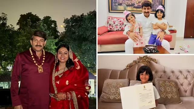 मनोज तिवारी का आलीशान सरकारी आवास: शाही नक्काशी और खूबसूरत मूर्तियां, देखें अंदर की तस्वीरें