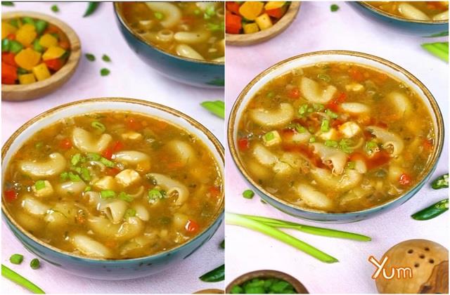 Vegetables पास्ता सूप