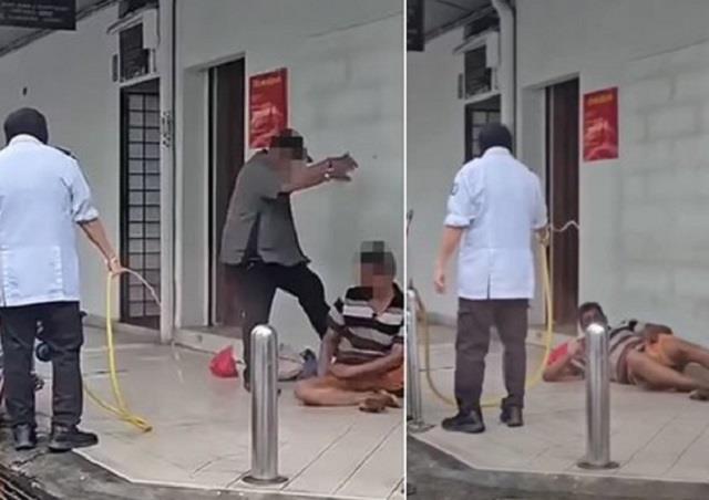 मलेशिया में भारतीय मजदूर के साथ शर्मनाक बर्ताव: बैंक के बाहर सोने पर लात मारी, पानी से भिगोया और फिर...