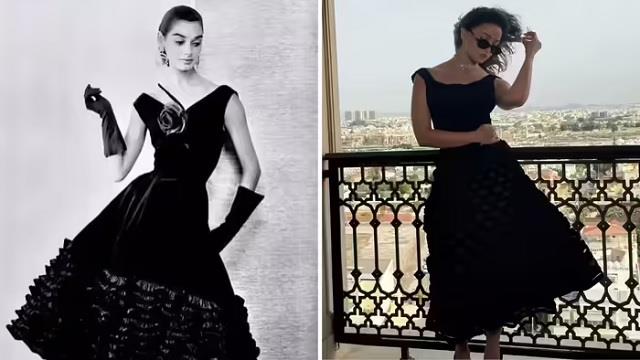 कपूर खानदान की बहुरानी ने दिखाया रॉयल अंदाज़, 70 साल पुरानी ड्रेस पहनकर आलिया भट्ट ने लूटी महफिल