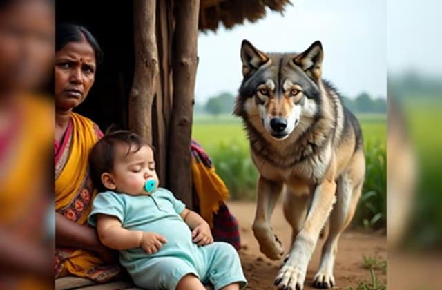मां की गोद से एक साल बच्ची को लेकर भागा भेड़िया, अब तक 9 बच्चों को खा चुका है ये जानवर