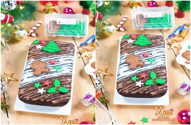 Eggless ब्राउनी ब्रेड लोफ