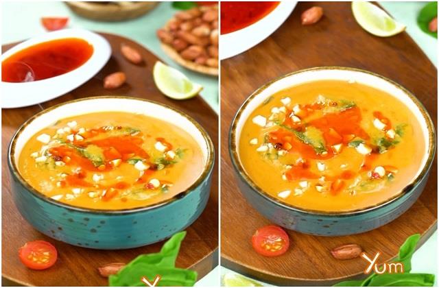 शकरकंद और Peanut Butter सूप