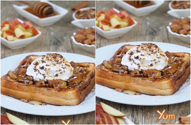 Apple Crumble फ्रेंच टोस्ट