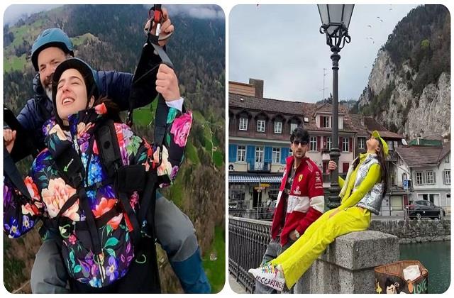 Family Trip पर सारा अली खान, भाई और मां के साथ कुछ यूं कर रही है स्विट्जरलैंड में एंजॉय