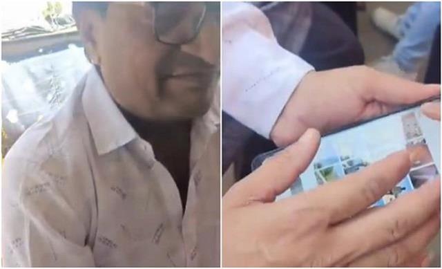 मंदिर में बुजुर्ग ने लड़की के साथ की शर्मनाक हरकत, सोशल मीडिया वीडियो हुआ वायरल