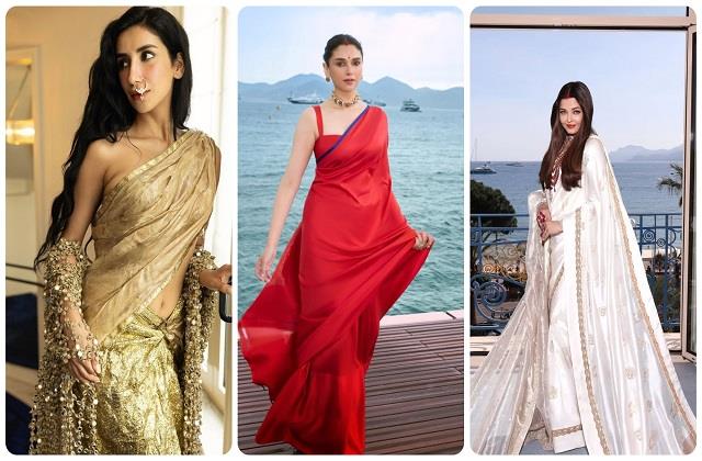 Cannes: साड़ी में सजी भारतीय नारी, किसके लुक ने जीता आपका दिल?