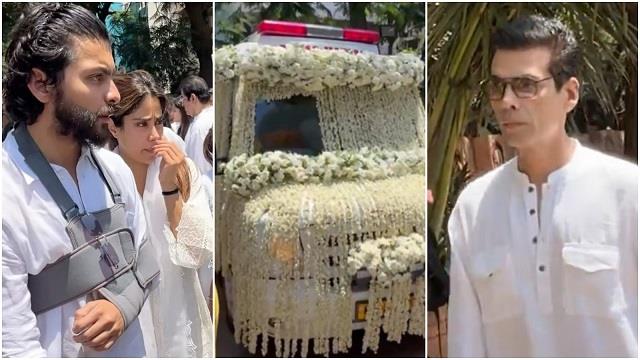 अनिल कपूर की मां निर्मल कपूर पंचतत्व में विलीन, आखिरी विदाई देने पहुंचे फिल्मी सितारे