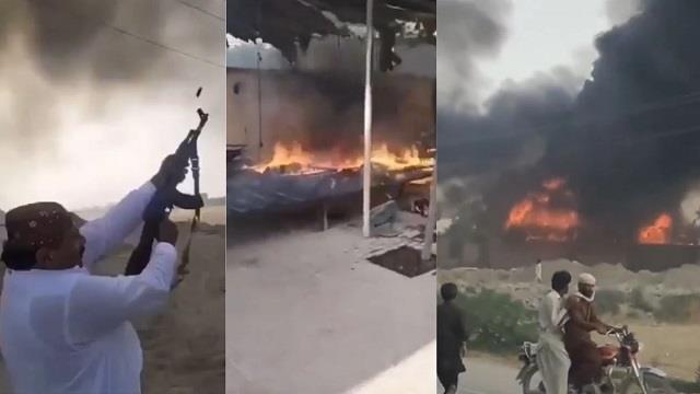 पाकिस्तान में पानी को लेकर हंगामा: सिंध में गृह मंत्री का घर जलाया, प्रदर्शनकारी पहुंचे बंदूकें लेकर