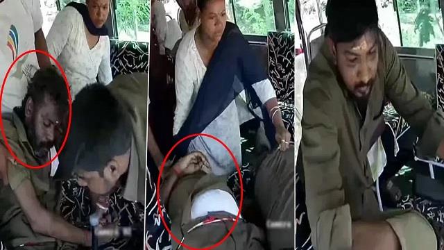 चलती बस में ड्राइवर को आया हार्ट अटैक, फिर कंडक्टर ने जो किया वो कैमरे में हो गया कैद