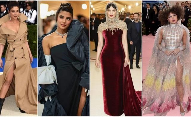 Met Gala की शान बनीं प्रियंका चोपड़ा, जानिए कब-कब रेड कार्पेट पर बिखेरा जलवा