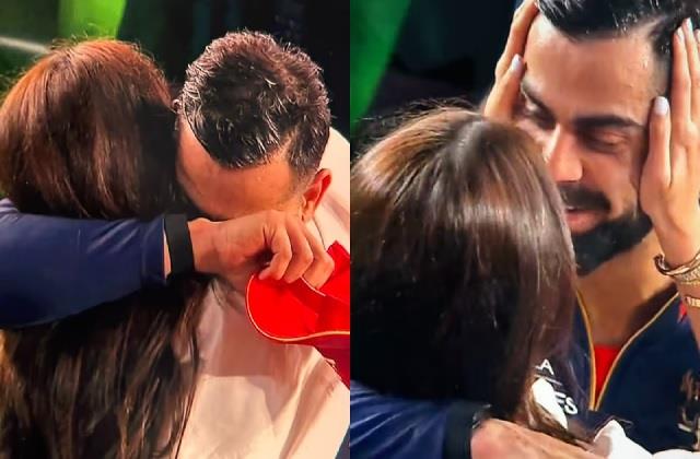अनुष्का से गले मिलते ही फूट-फूट कर रोने लगे विराट, हमेशा याद रहेगा RCB की जीत का यह मोमेंट