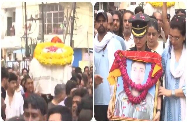केदारनाथ हादसे के पायलट की अंतिम विदाई, सेना की वर्दी पहन कर्नल पत्नी ने पति को कहा- अलविदा