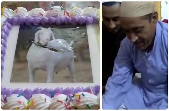 मुस्लिम परिवारों मनाई गई ईको फ्रेंडली बकरीद, केक पर बकरे की फोटो लगाकर दी कुर्बानी
