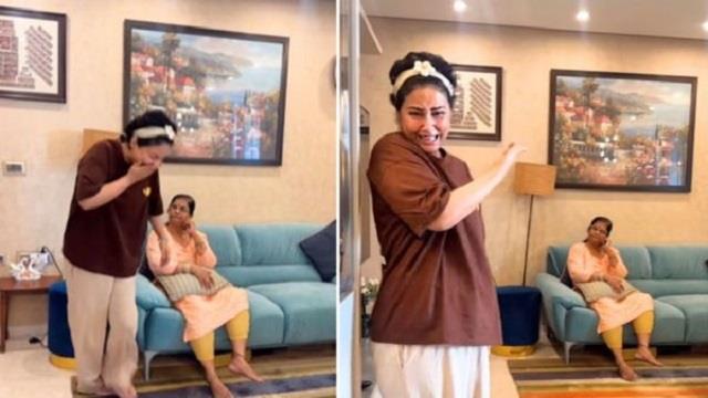 हिना खान का मजेदार वीडियो वायरल,सासू मां पर बनाया फनी वीडियो...यूजर्स बोले