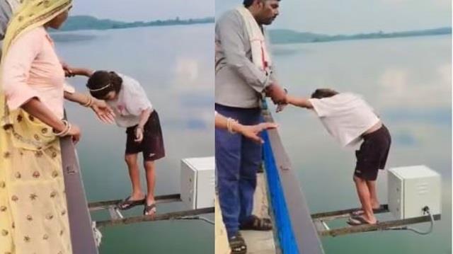 रील बनाने के चक्कर में बच्ची से करवाया खतरनाक स्टंट, वीडियो हुआ वायरल