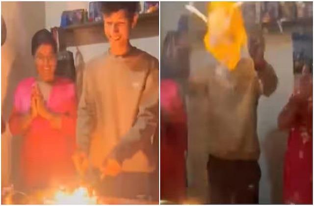 डरावनी बर्थडे पार्टी!  केक काटते ही आग में झुलसा लड़का, मची चीख- पुकार