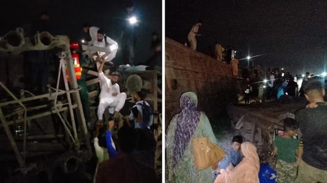 बड़ा ट्रेन हादसा: इस्लामाबाद एक्सप्रेस के 10 डिब्बे पटरी से उतरे, 30 यात्री घायल