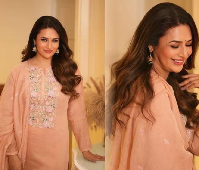 40 की उम्र में भी दिव्यांका त्रिपाठी ने पीच सूट पहन दिखाया ग्रेसफुल लुक, फैंस बोले – नजरें ही नहीं हट रहीं