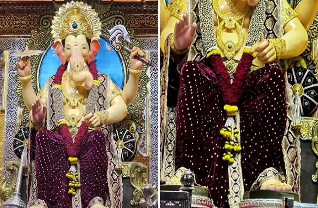 लालबागचा राजा को क्यों पहनाई गई बैंगनी रंग की ही धोती ? आज जान लीजिए इसका रहस्य