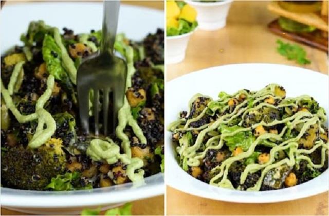 घर पर असानी से बनाएं Roasted Chickpea Broccoli Salad