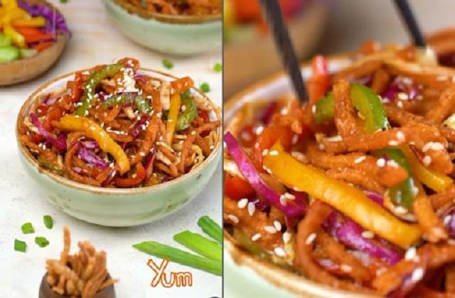 चटपटी और स्वादिष्ट Nimki Chinese Bhel