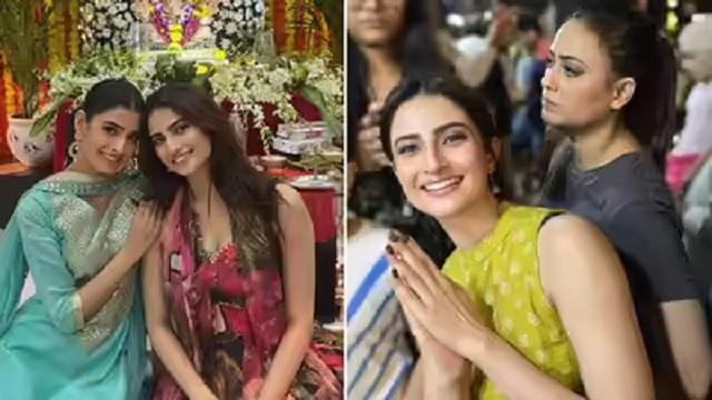 गणेश चतुर्थी पर छाईं पलक तिवारी, मुस्कान से जीत लिया दिल, इन हसीनाओं ने भी लूटी महफिल