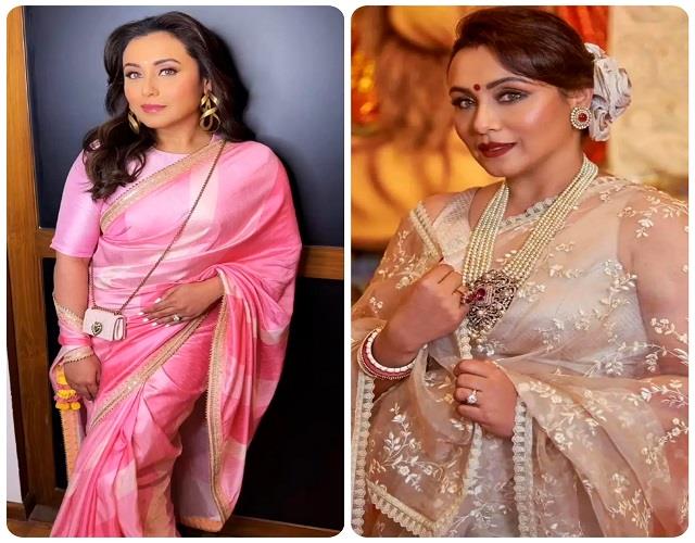 हर उम्र की महिलाओं के लिए एक परफेक्ट इंस्पिरेशन हैं रानी मुखर्जी के साड़ी लुक