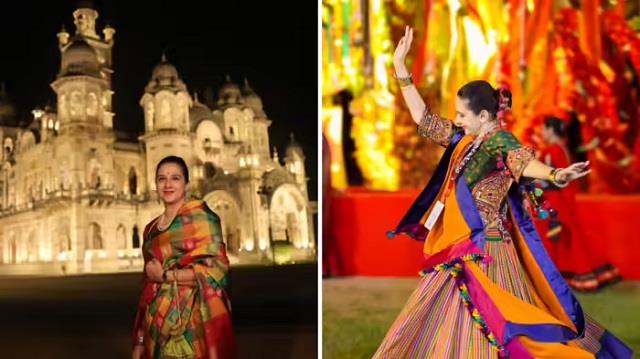 24,000 करोड़ के महल में रहने वाली महारानी का गरबा, घाघरा-चोली में लूट लिया दिल