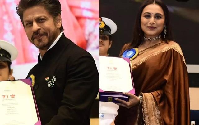 71वें नेशनल अवॉर्ड्स में शाहरुख का जेंटलमैन अंदाज, रानी के पल्लू संभालने पर फैंस ने कह दी ये बात