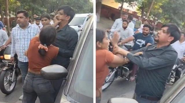 बीच सड़क पर हाई वोल्टेज ड्रामा: चलती कार की बोनट पर लटकी महिला, लेकिन फिर जो हुआ...देखें वीडियो